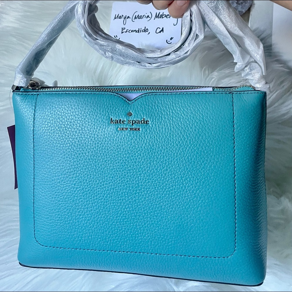 SOLD 🌸 NWT Kate ♠️ Spade Harlow Crossbody (Stone Blue) 🌸